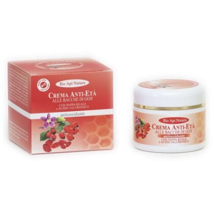 Crema viso Anti-Et&agrave; alle bacche di goji e pappa reale 50 ml