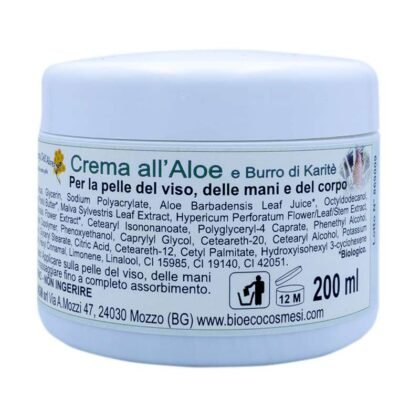 Crema all'Aloe e Burro di Karit&eacute; 200ml