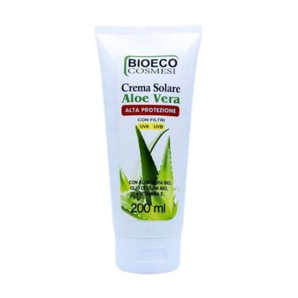 Crema solare Aloe Vera alta protezione 200ml