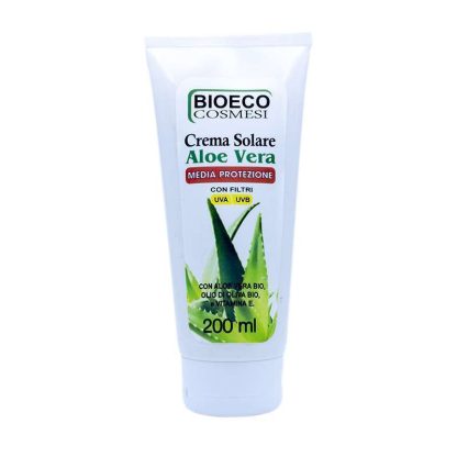 Crema solare Aloe Vera media protezione 200ml