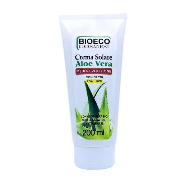 Crema solare Aloe Vera media protezione 200ml