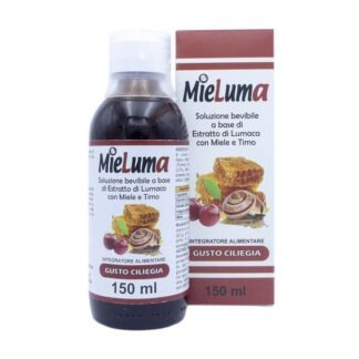 Sciroppo Mieluma con bava di lumaca miele e timo, gusto ciliega 150ml