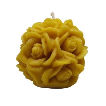 Candela di cera Sfera con rose